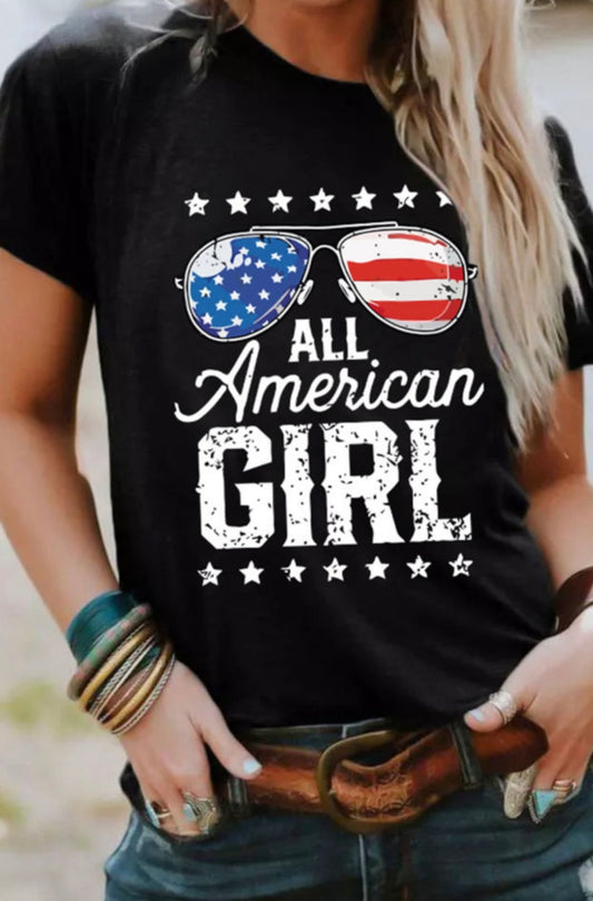 All American Girl Graphic T-shirt
